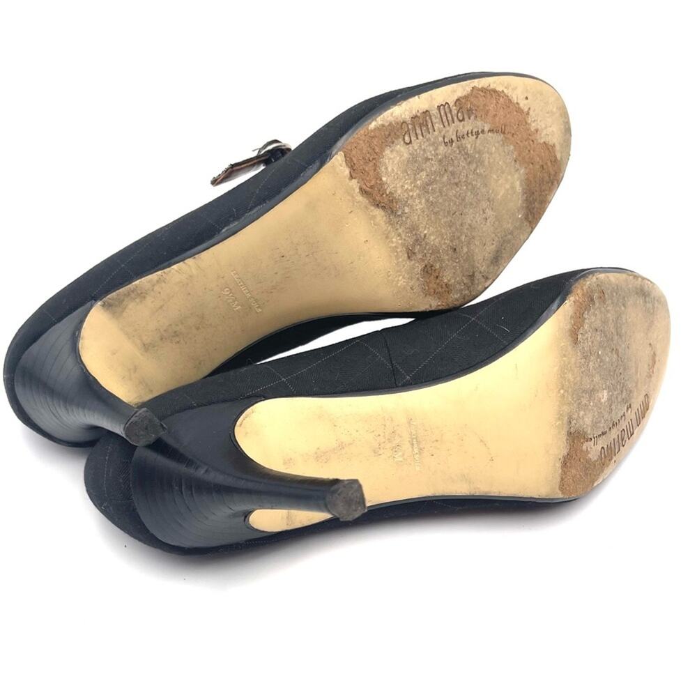 ann marino by Bettye Muller Black Plaid Teacher Mary Jane Pump Shoes Size 9.5 - Picture 6 of 11
